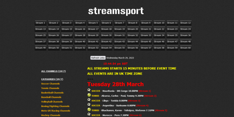 StreamSport Alternatives